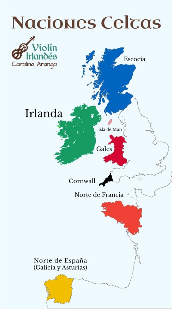 Paises Celtas Mapa
